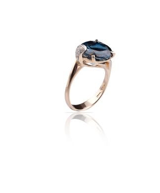 Silvia Kelly Lake Como - Lecco jewelry - Italian jewelry - London Blue Ring