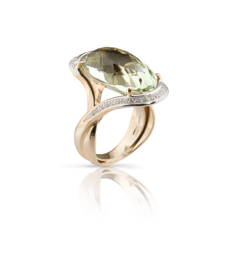 Silvia Kelly Lake Como - Lecco jewelry - Italian jewelry - Giorgia Prasiolite ring