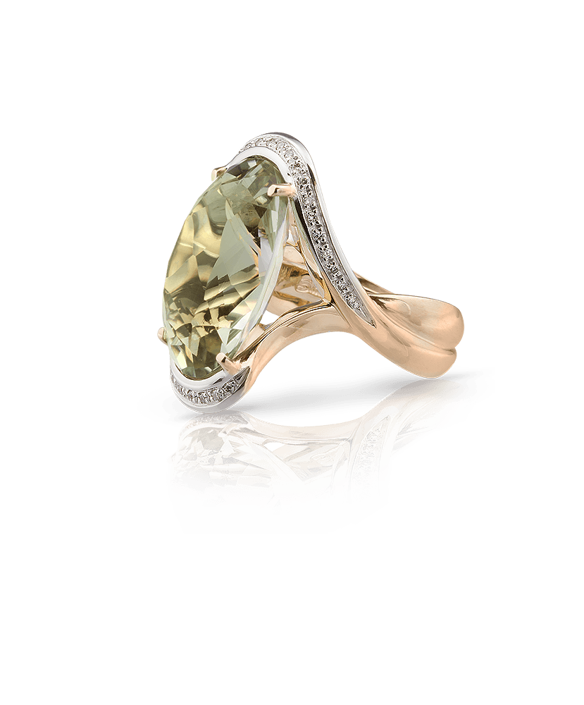 Silvia Kelly Lake Como - Lecco jewelry - Italian jewelry - Giorgia Prasiolite ring