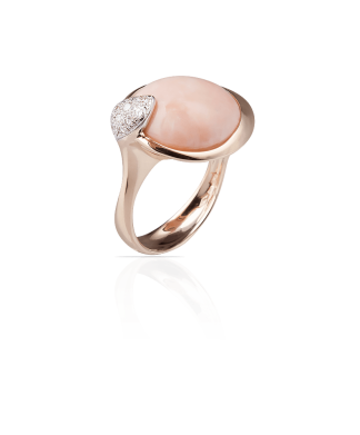 Silvia Kelly Lake Como - Lecco jewelry - Italian jewelry - Lea Corallo Rosa ring