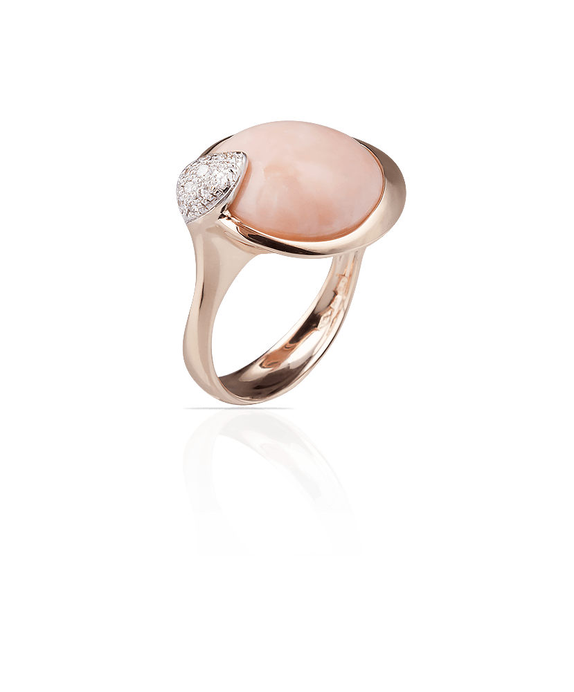 Silvia Kelly Lake Como - Lecco jewelry - Italian jewelry - Lea Corallo Rosa ring