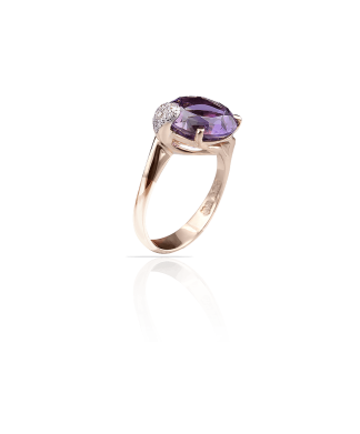 Silvia Kelly Lake Como - Lecco jewelry - Italian jewelry - London Amethyst ring