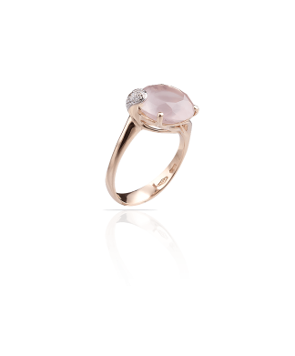 Silvia Kelly Lake Como - Lecco jewelry - Italian jewelry - London Rose Quartz ring