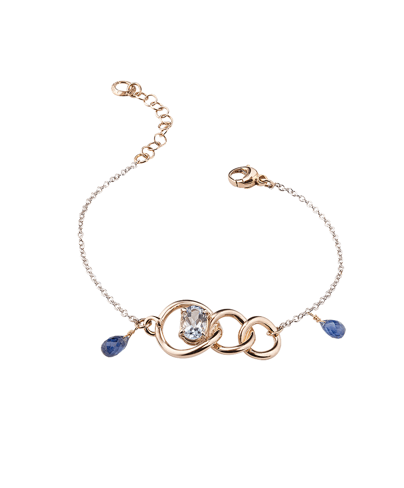 Silvia Kelly Lake Como - Lecco jewelry - Italian jewelry - Raffinato Aquamarine Bracelet