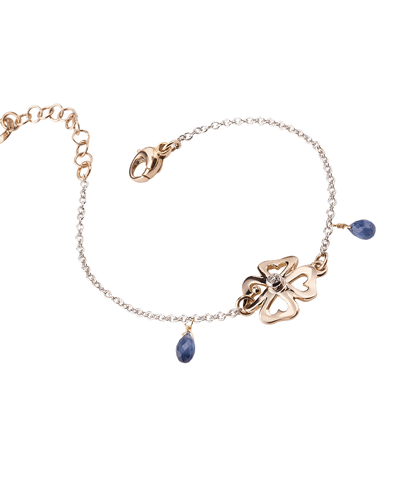 Silvia Kelly Lake Como - Lecco jewelry - Italian jewelry - Raffinato Quadrifoglio Bracelet