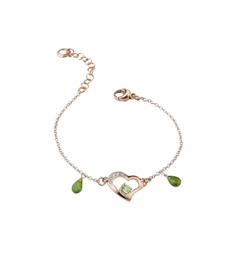 Silvia Kelly - Gioielleria Lecco - porta gioielli - Bracciale Raffinato Tormalina Verde