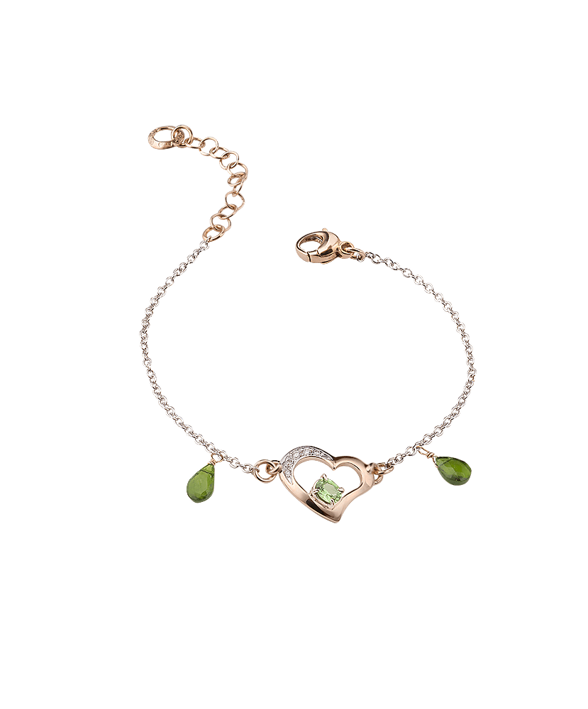 Silvia Kelly Lake Como - Lecco jewelry - Italian jewelry - Raffinato Green Tourmalines Bracelet