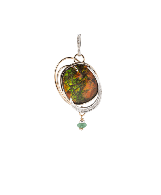 Silvia Kelly - Lecco jewelry - Italian jewelry - Ammolite Pendant