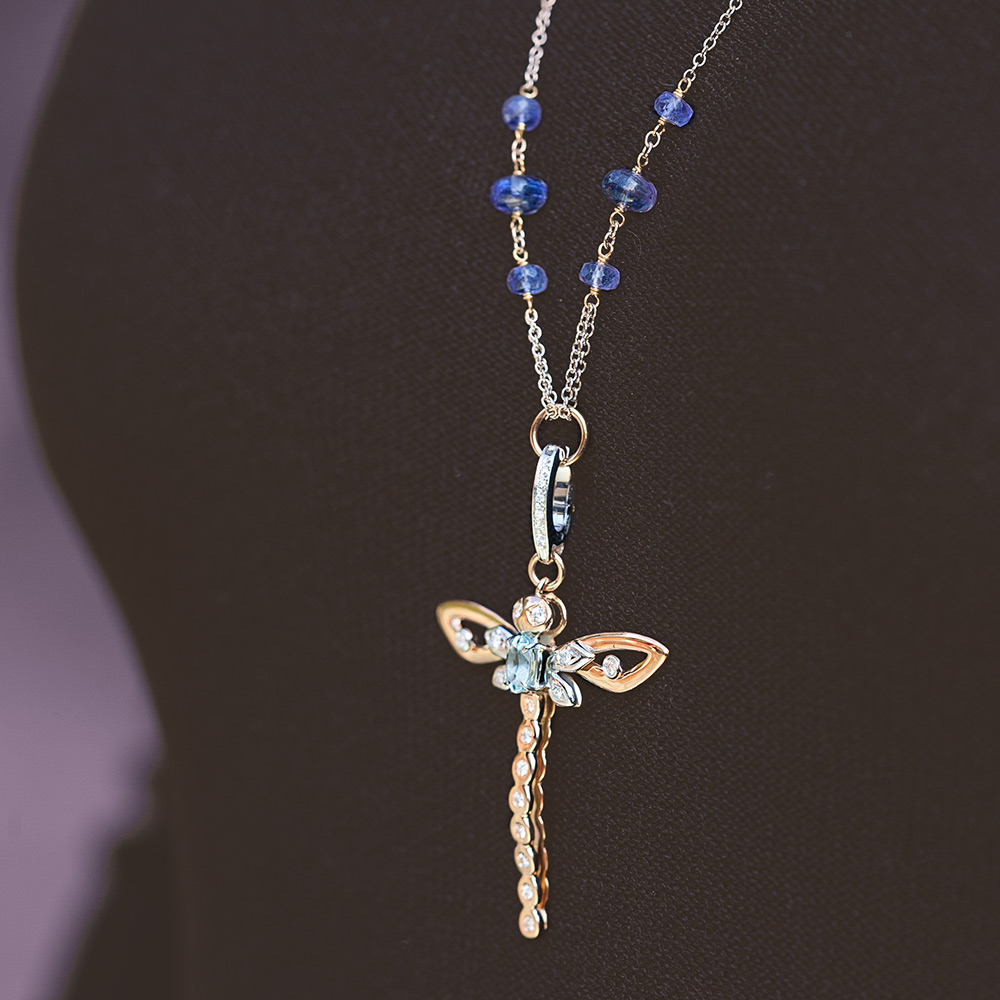 Silvia Kelly - Lecco jewelry - Italian jewelry - Dragonfly Pendant