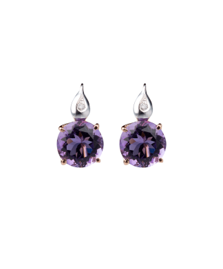 Silvia Kelly - Lecco jewelry - Italian jewelry - London Amethyst Earrings