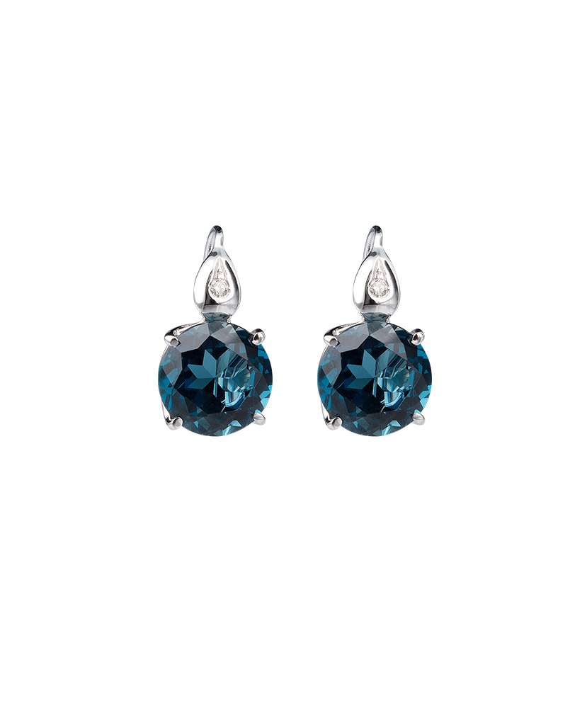 Silvia Kelly - Lecco jewelry - Italian jewelry - London Blue Earrings