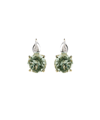 Silvia Kelly - Lecco jewelry - Italian jewelry - London Prasiolite Earrings