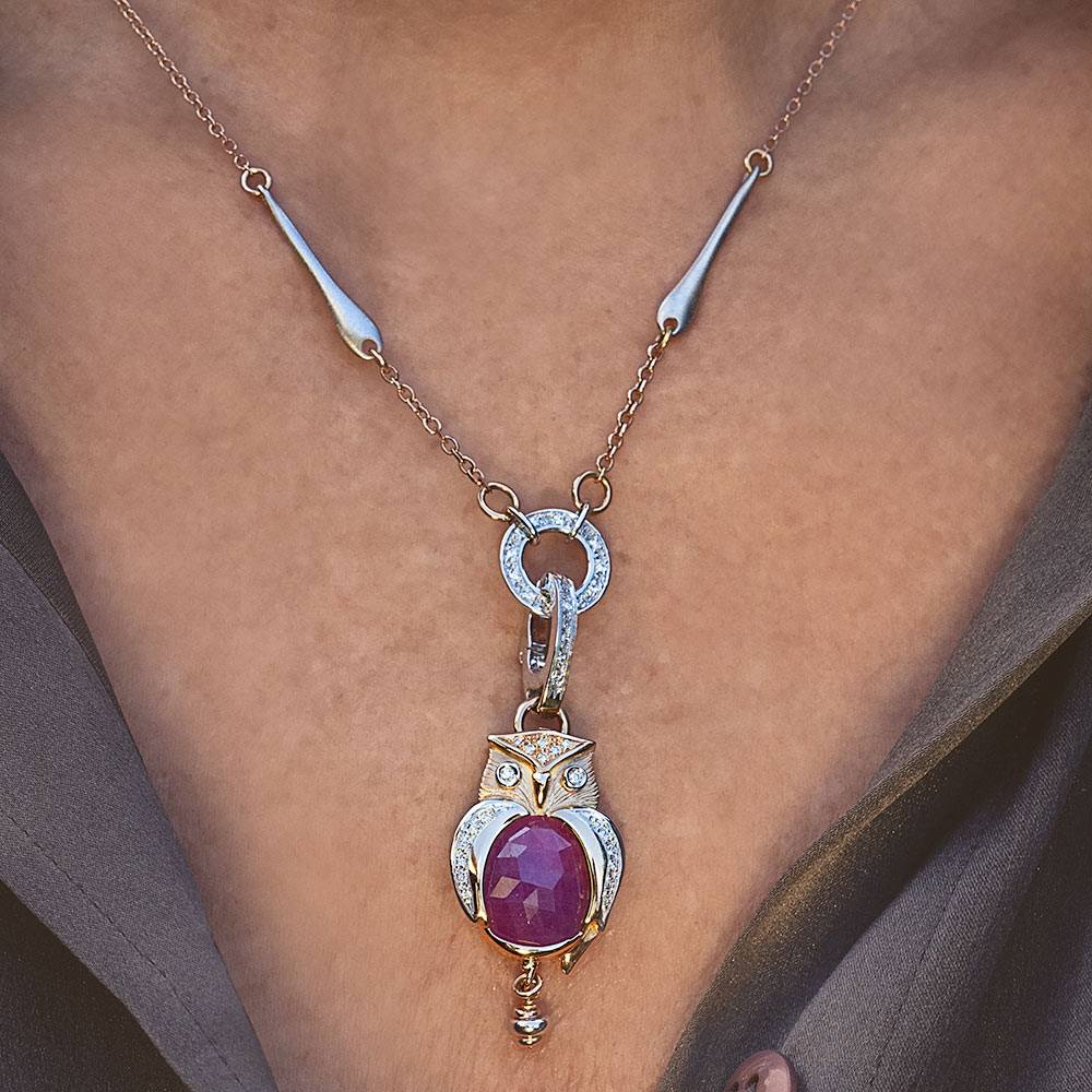 Silvia Kelly - Lecco jewelry - Italian jewelry - Civetta Pendant