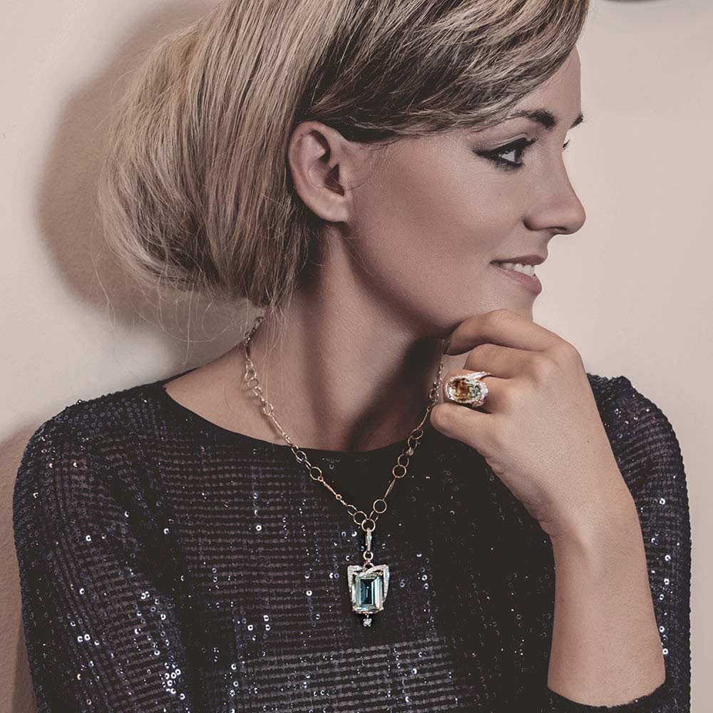 Silvia Kelly - Lecco jewelry - Italian jewelry - Giorgia Prasiolite ring