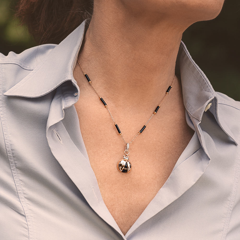 Silvia Kelly - Lecco jewelry - Italian jewelry - Vilma Onyx Pendant