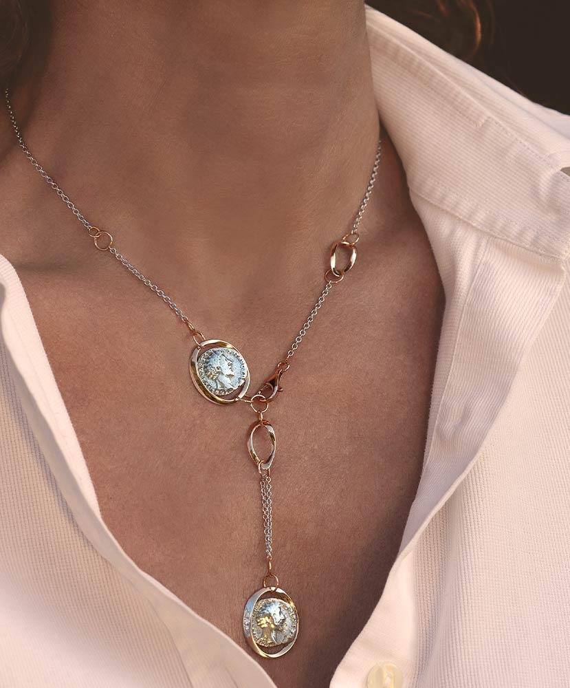 Silvia Kelly Lake Como - Lecco jewelry - made in Italian jewelry - Monete Choker