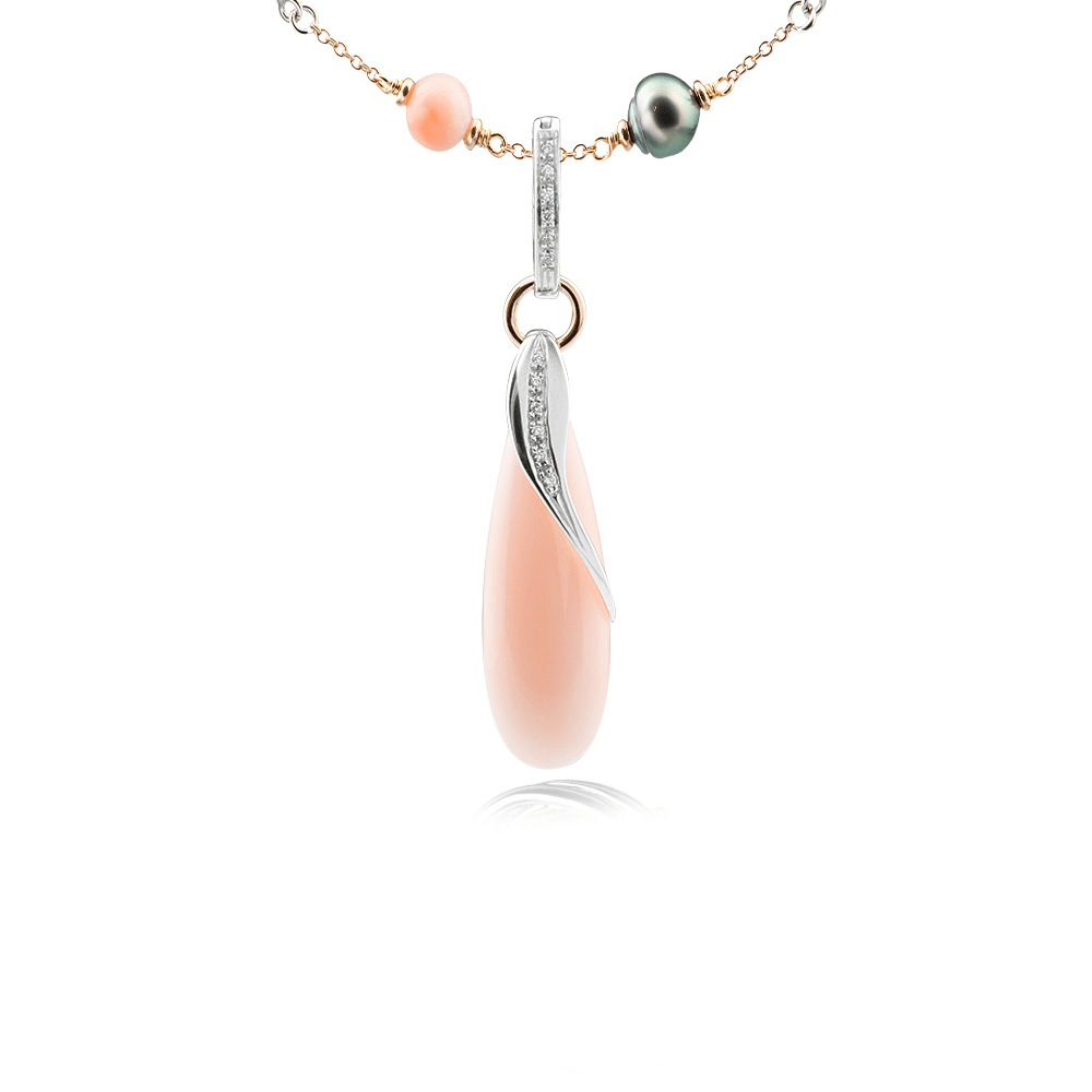 Silvia Kelly Lake Como - Lecco jewelry - Italian jewelry - Coral Pendant