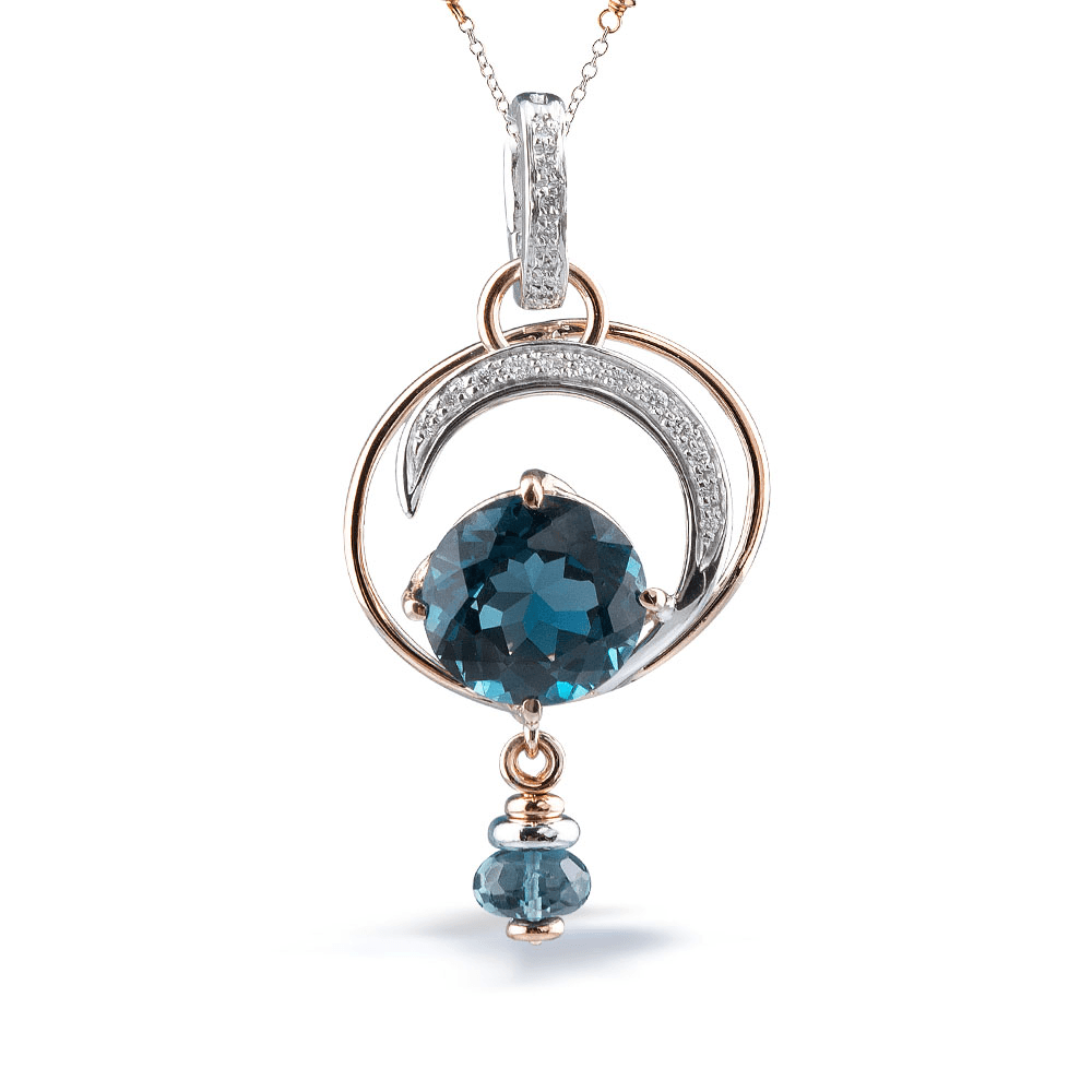 Silvia Kelly Lake Como - Lecco jewelry - Italian jewelry - Irina Blue Pendant
