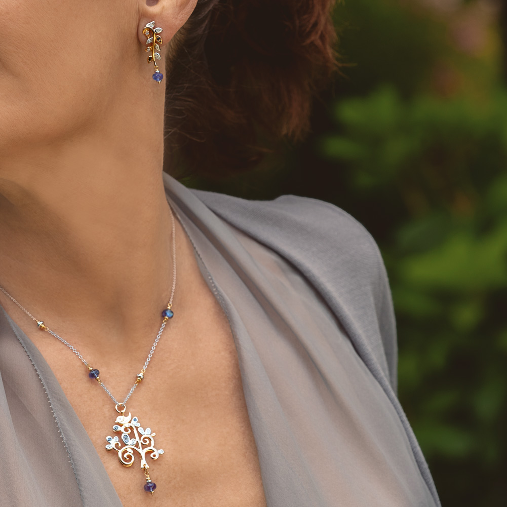 Silvia Kelly Lake Como - Lecco jewelry - Italian jewelry - Vida Earrings - Albero Vita Choker