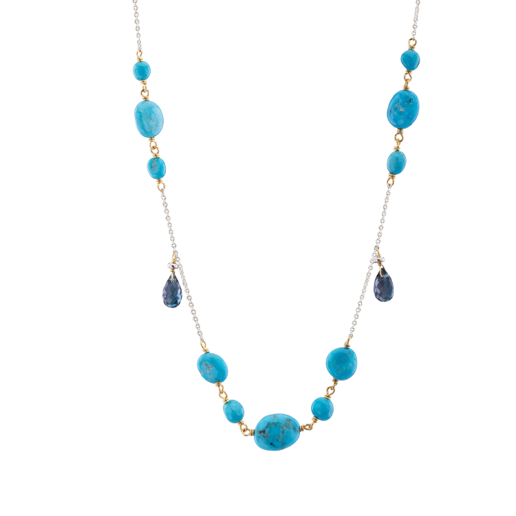 Silvia Kelly - Lecco jewelry - Italian jewelry - Easy turquoise Choker