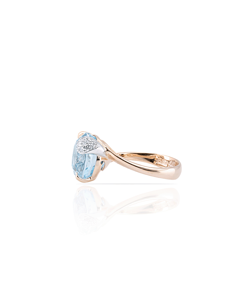 Silvia Kelly Lake Como - Lecco jewelry - Italian jewelry - London Light Blue Ring
