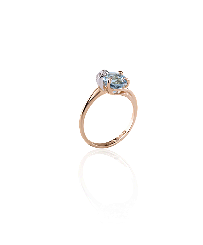 Silvia Kelly Lake Como - Lecco jewelry - Italian jewelry - London Petit Light Blue Ring