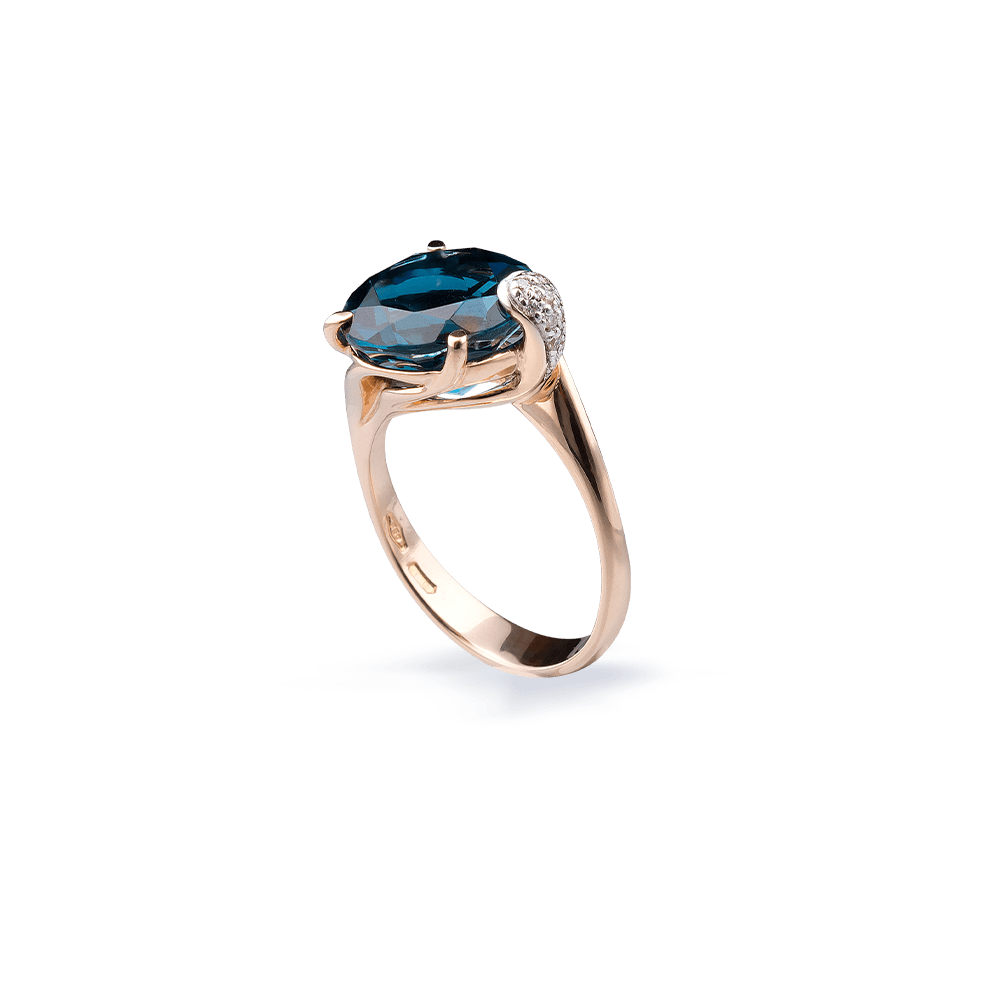 Silvia Kelly Lake Como - Lecco jewelry - Italian jewelry - London Blue Ring