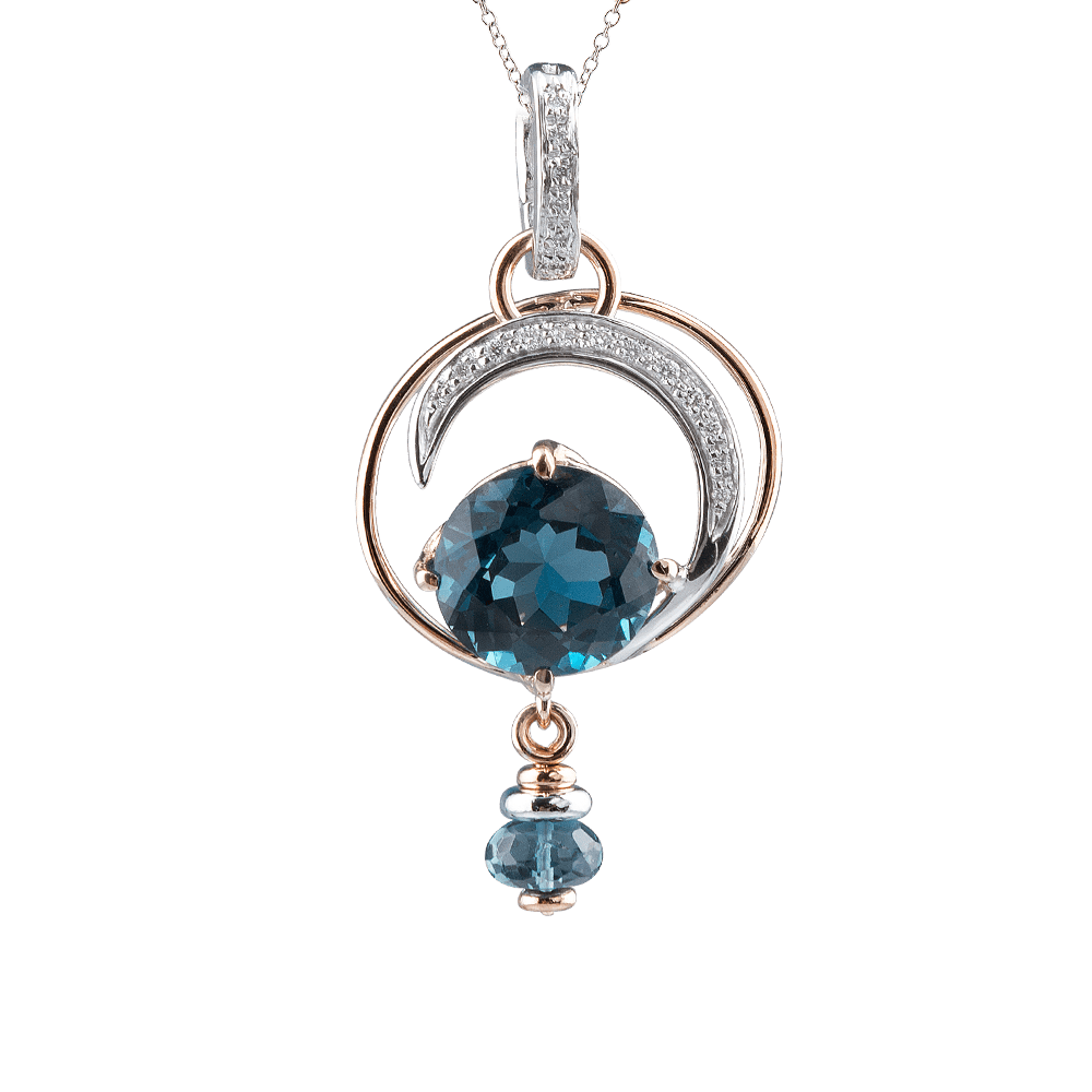 Silvia Kelly Lake Como - Lecco jewelry - Italian jewelry - Irina Blue Pendant