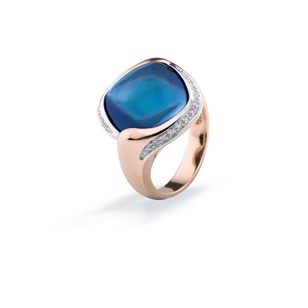 Silvia Kelly Lake Como - Lecco jewelry - Italian jewelry - London Blue Micole Ring