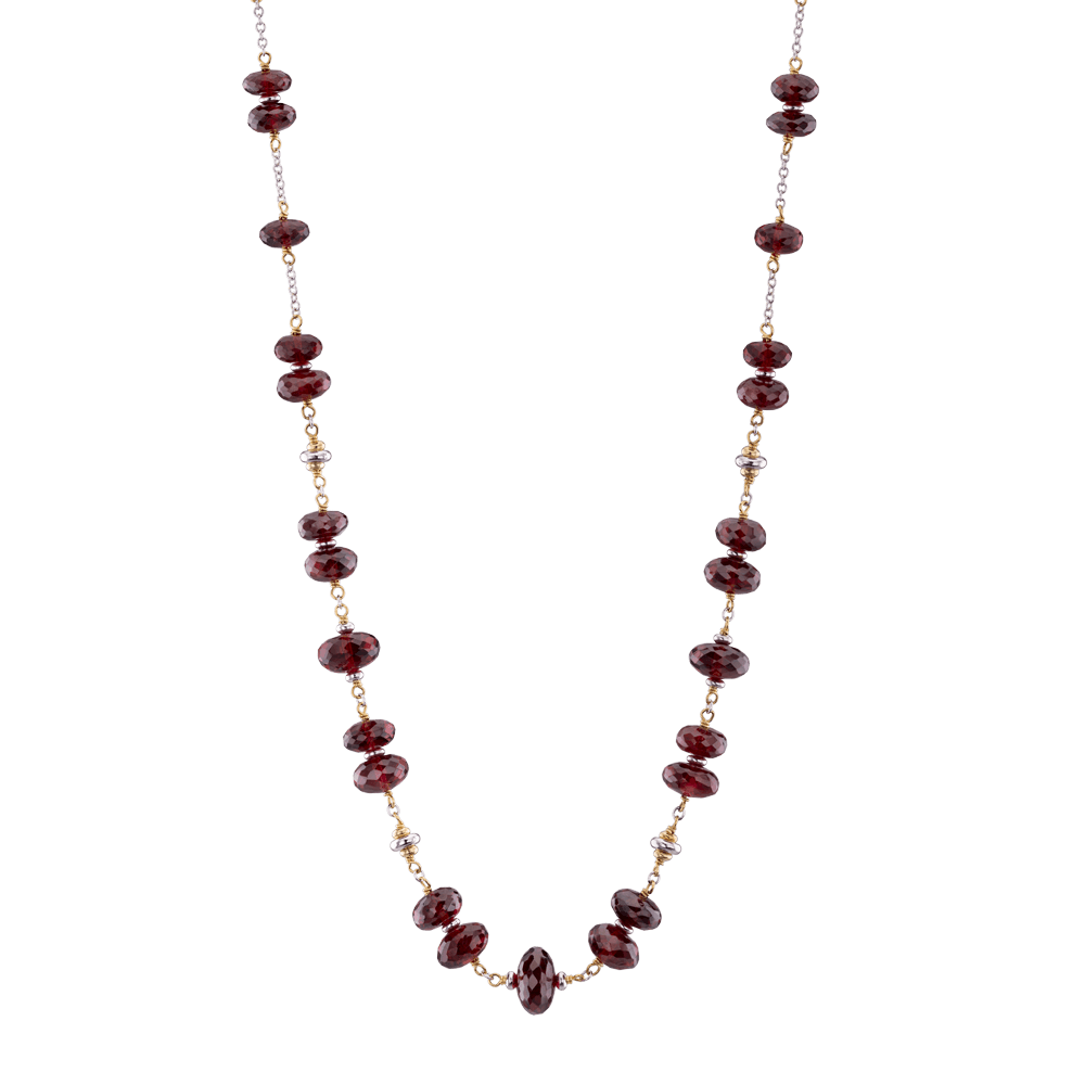 Silvia Kelly - Lecco jewelry - Italian jewelry - Garnet Chocker