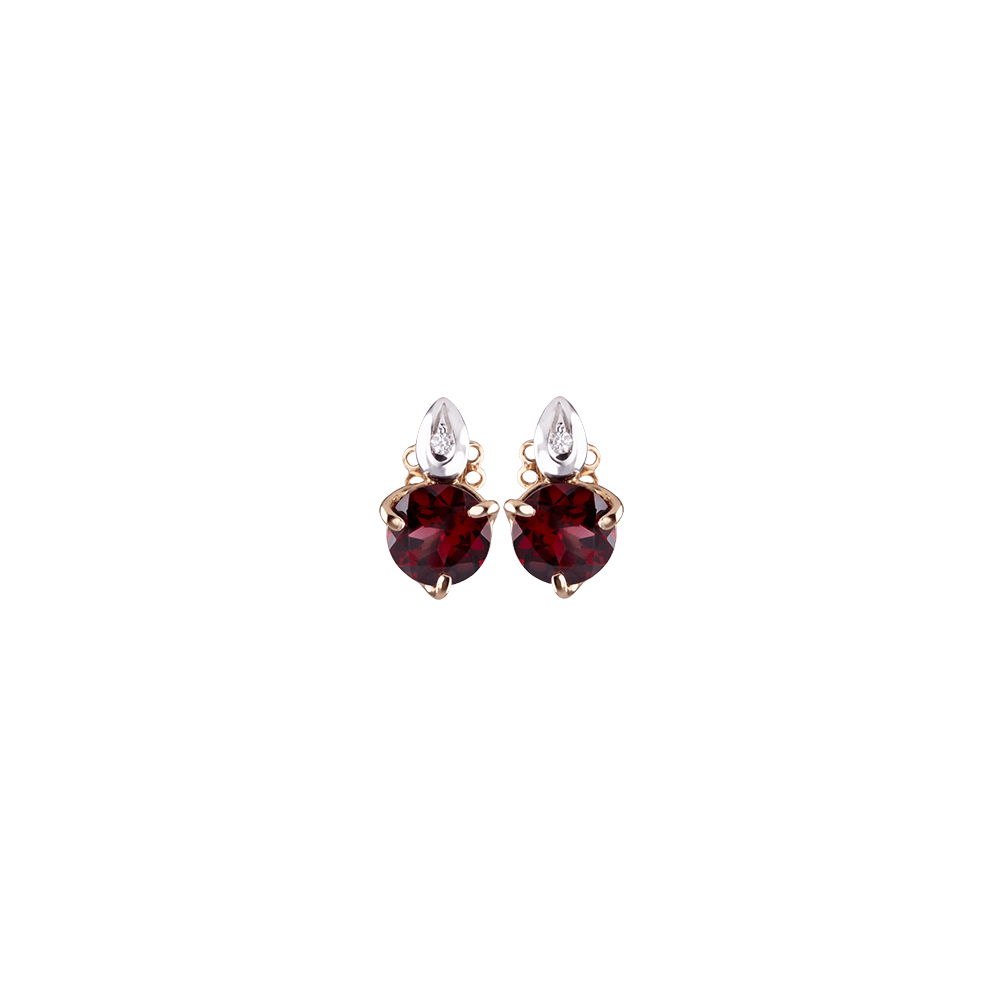 Silvia Kelly - Lecco jewelry - Italian jewelry - Garnet Earrings