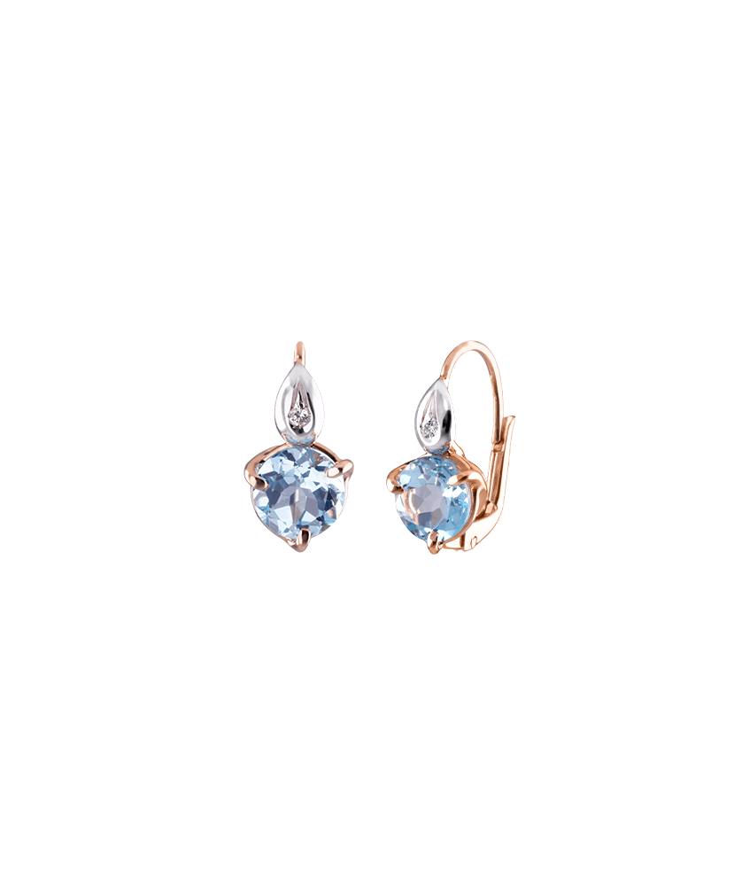 Silvia Kelly Lake Como - Lecco jewelry - Italian jewelry - London Petit Light Blue Earrings