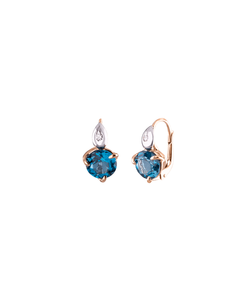Silvia Kelly Lake Como - Lecco jewelry - Italian jewelry - London Petit Blue Earrings